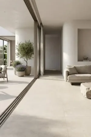 Carrelage intérieur grand format LEVINA CALCAIRE ALMOND 100x100 cm Retour Gratuit